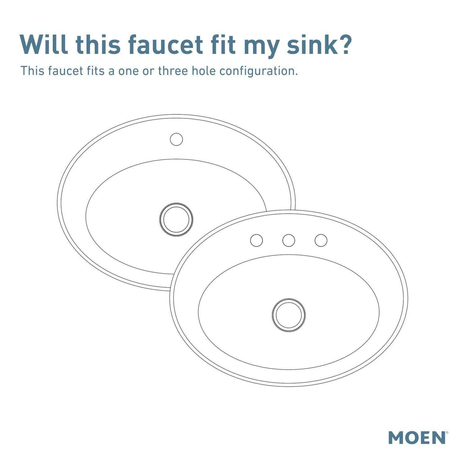 Moen One-Handle Bathroom Faucet - Image 3
