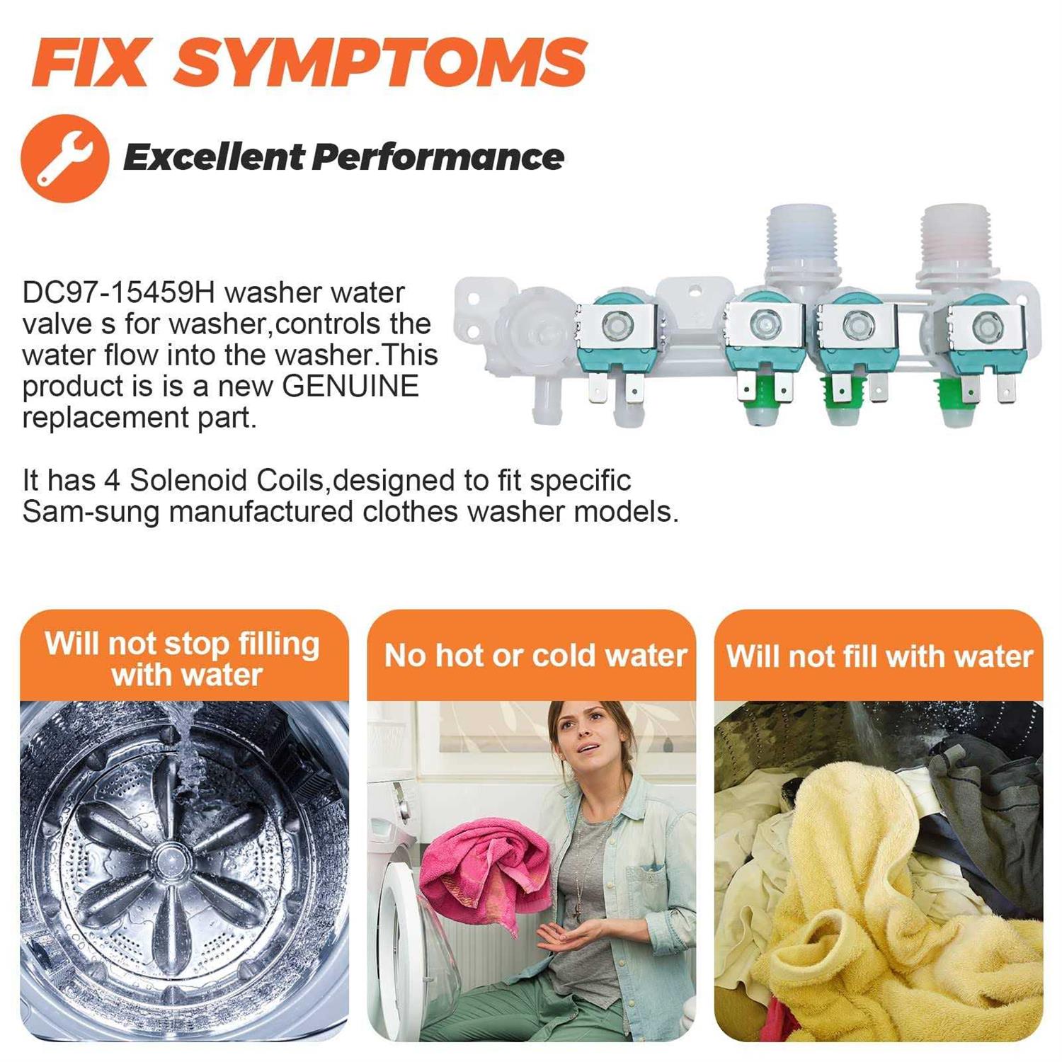 DC97-15459H Water Inlet Valve by Beaquicy 3 Years Warranty - Image 4