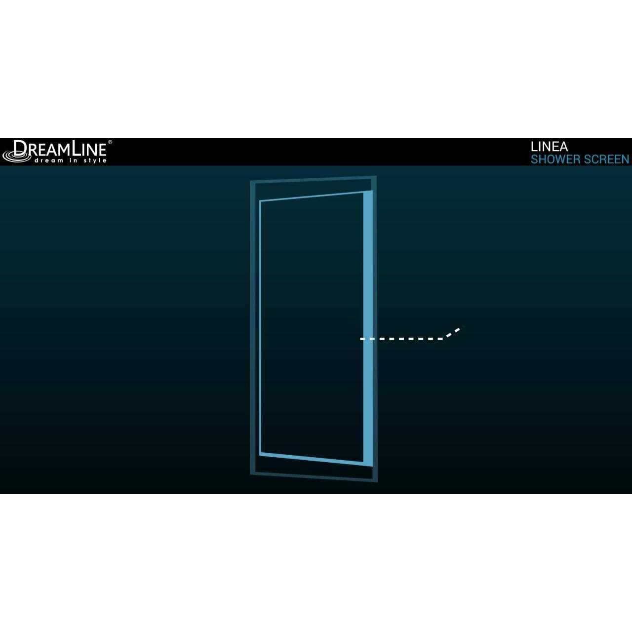 DreamLine SHDR-3234721-09 72 x 34 in. Linea Single Panel Frameless Shower Screen - Image 4