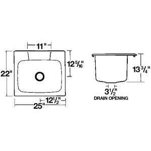 Mustee 10C Utility Sink 22 x 25-inch - Image 3