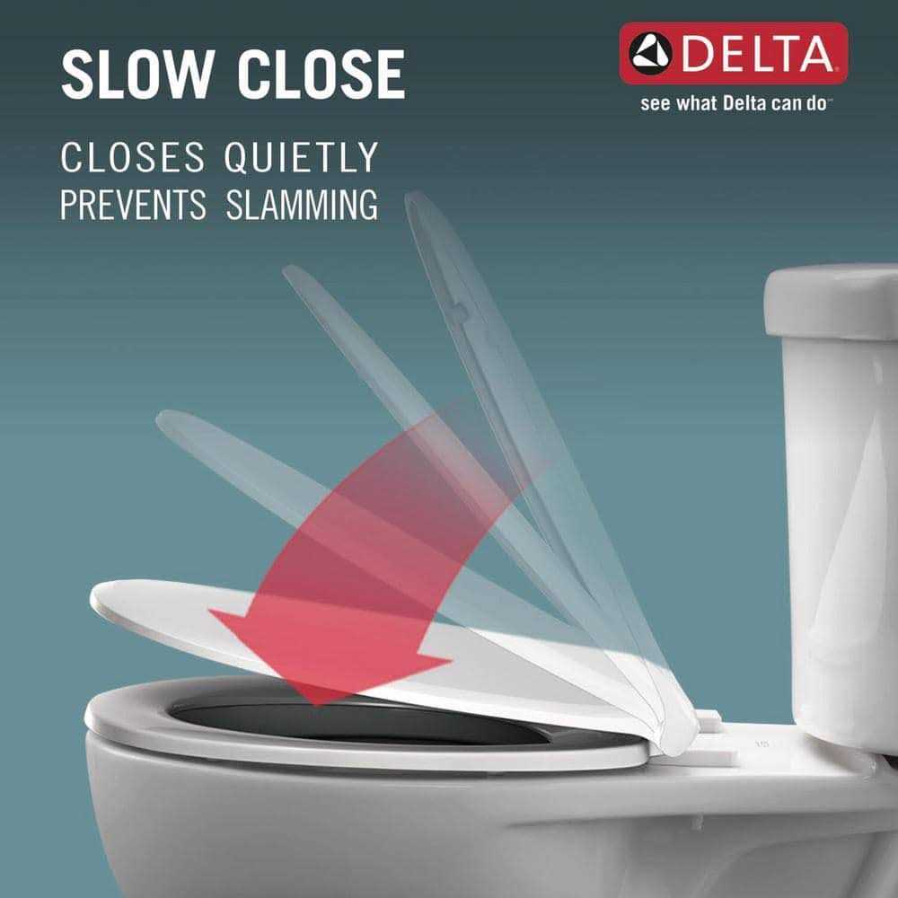 Delta Foundations 2-Piece 1.28 GPF Single Flush Elongated Toilet in White - Image 3
