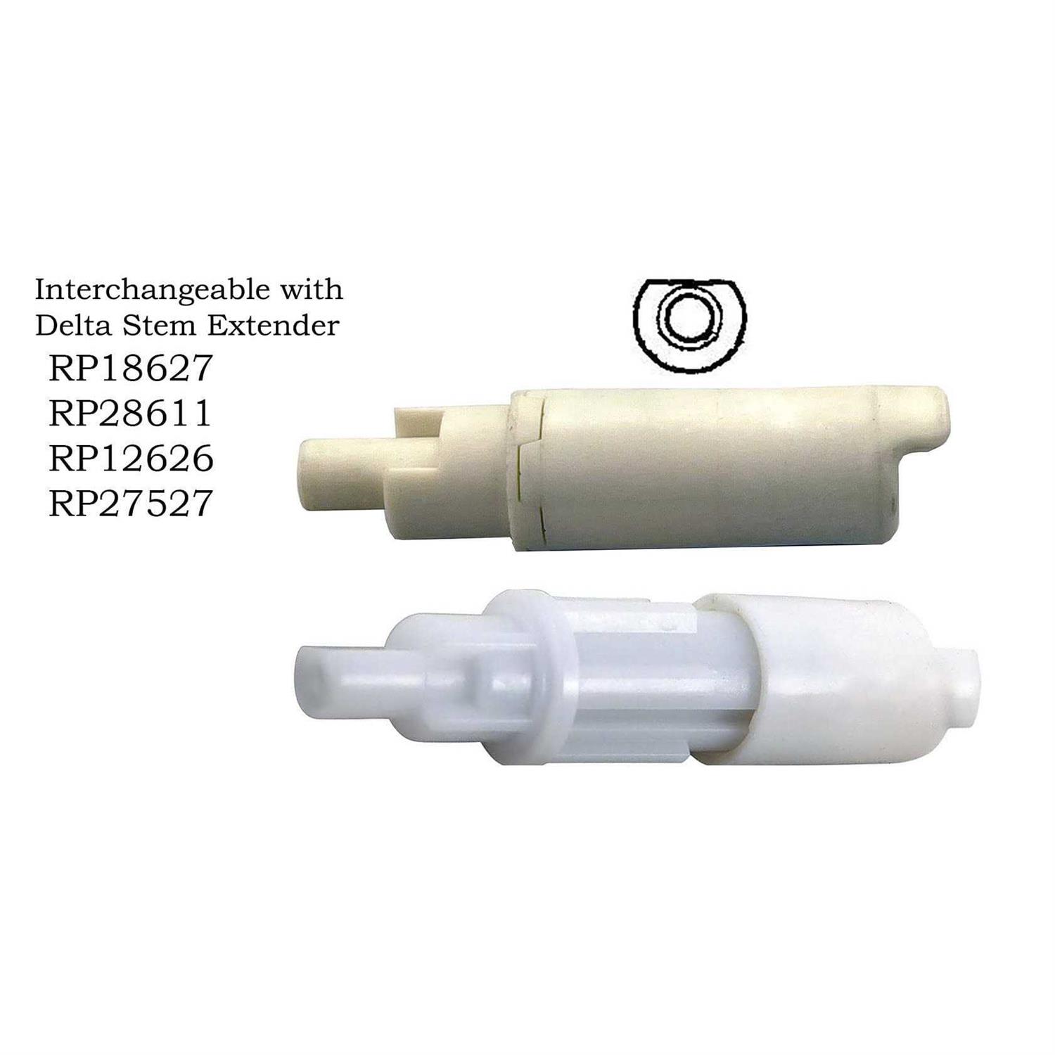 Plumb USA Generic Delta Shower Stem Extension Extender Brass Tip - Image 3