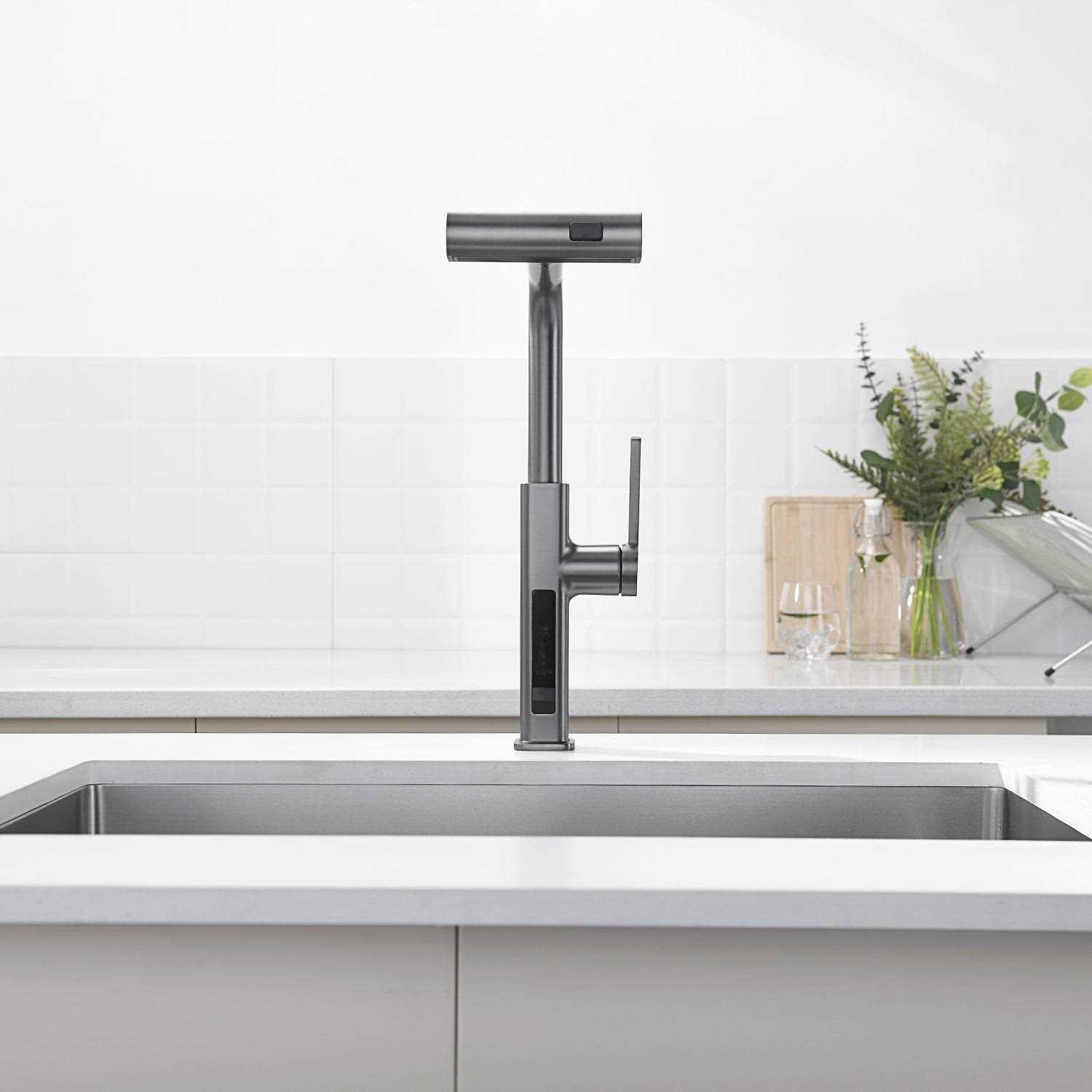 Smart Waterfall Kitchen Faucet with Temperature Display - Image 3