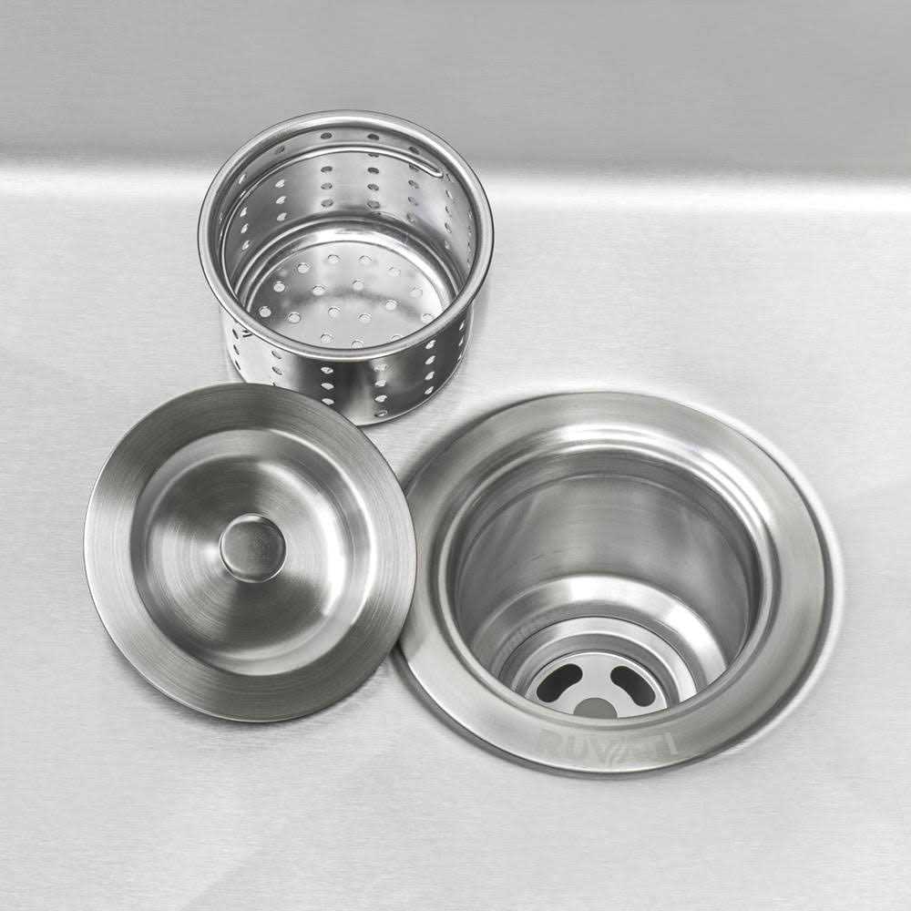 Ruvati Topmount Laundry Utility Sink 18 x 22 x 12 inch Rounded Corners Deep 16 Gauge Stainless Steel RVU6018 - Image 3