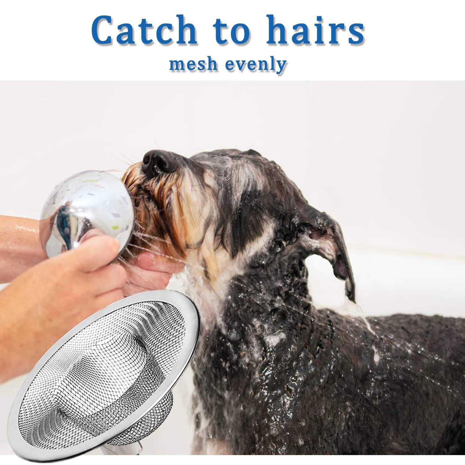 FOX TEARS Gogebo Shower Hair Drain Catcher Stainless Steel Sink Strainer Hair Catcher Basket Filter Trap Fits Most Kitchen Sinks Bathroom Sinks Shower Tub Drain - Image 3