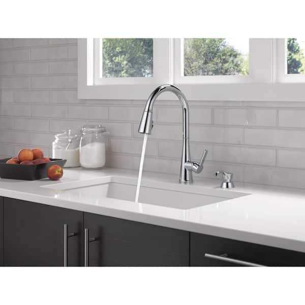Delta Greydon Single Handle Pull-Down Kitchen Faucet with Soap Dispenser - Image 5