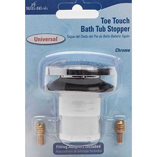 PF WaterWorks Toe Touch Bath Tub/Bathtub Drain Stopper Includes 3/8 and 5/16 Fittings - Image 3