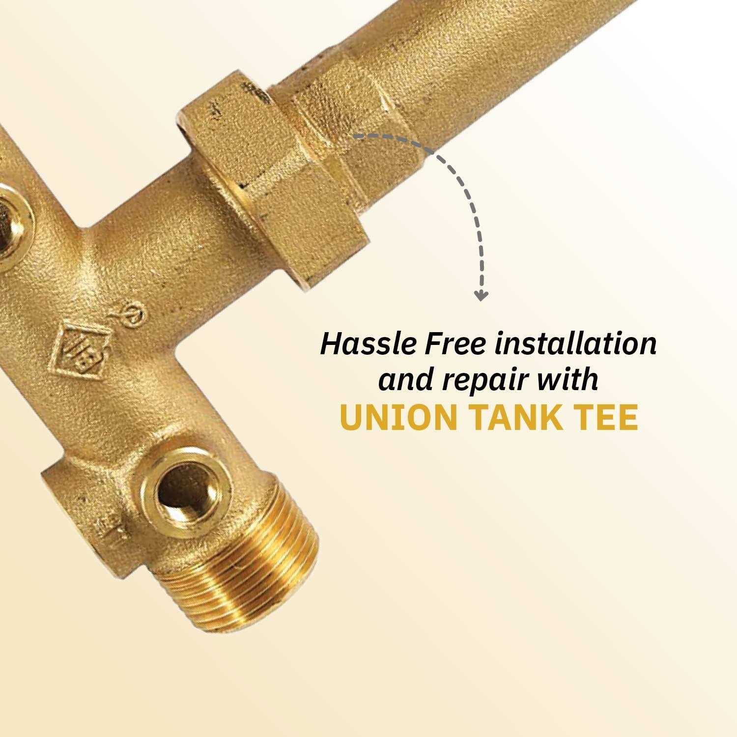 Plumb eeze Pressure Tank Installation Kit with 1 Brass Union Tank tee to fit most Pressure tanks with diameters up to 16 - Image 4