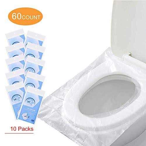 UNAOIWN Toilet Seat Covers Disposable 60 pack for Travel Toilet Seat Cover Friendly Packing for Kids Potty Training and Adult - Image 3