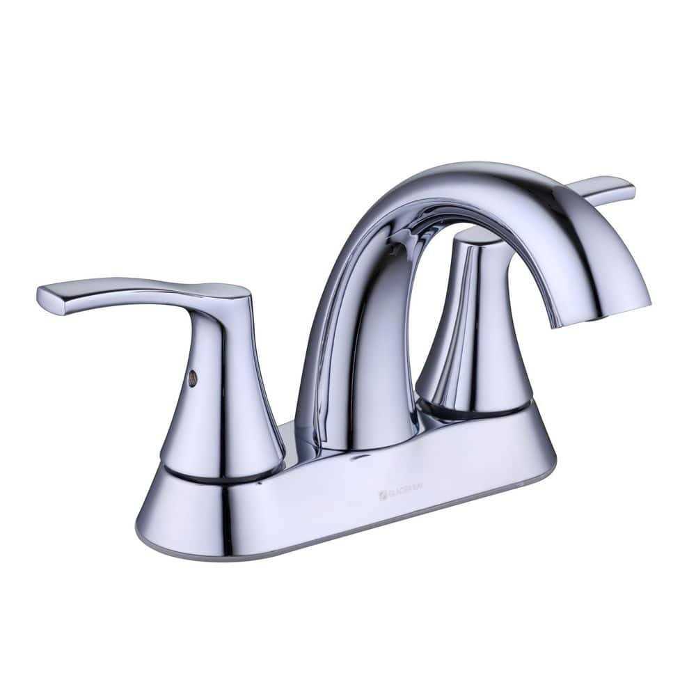 Glacier Bay Arnette 4 in. Centerset Double-Handle High-Arc Bathroom Faucet