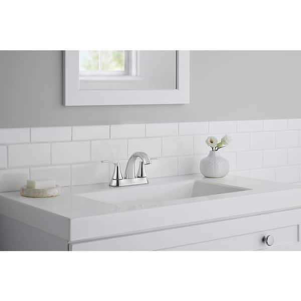 Glacier Bay Arnette 4 in. Centerset Double-Handle High-Arc Bathroom Faucet - Image 2