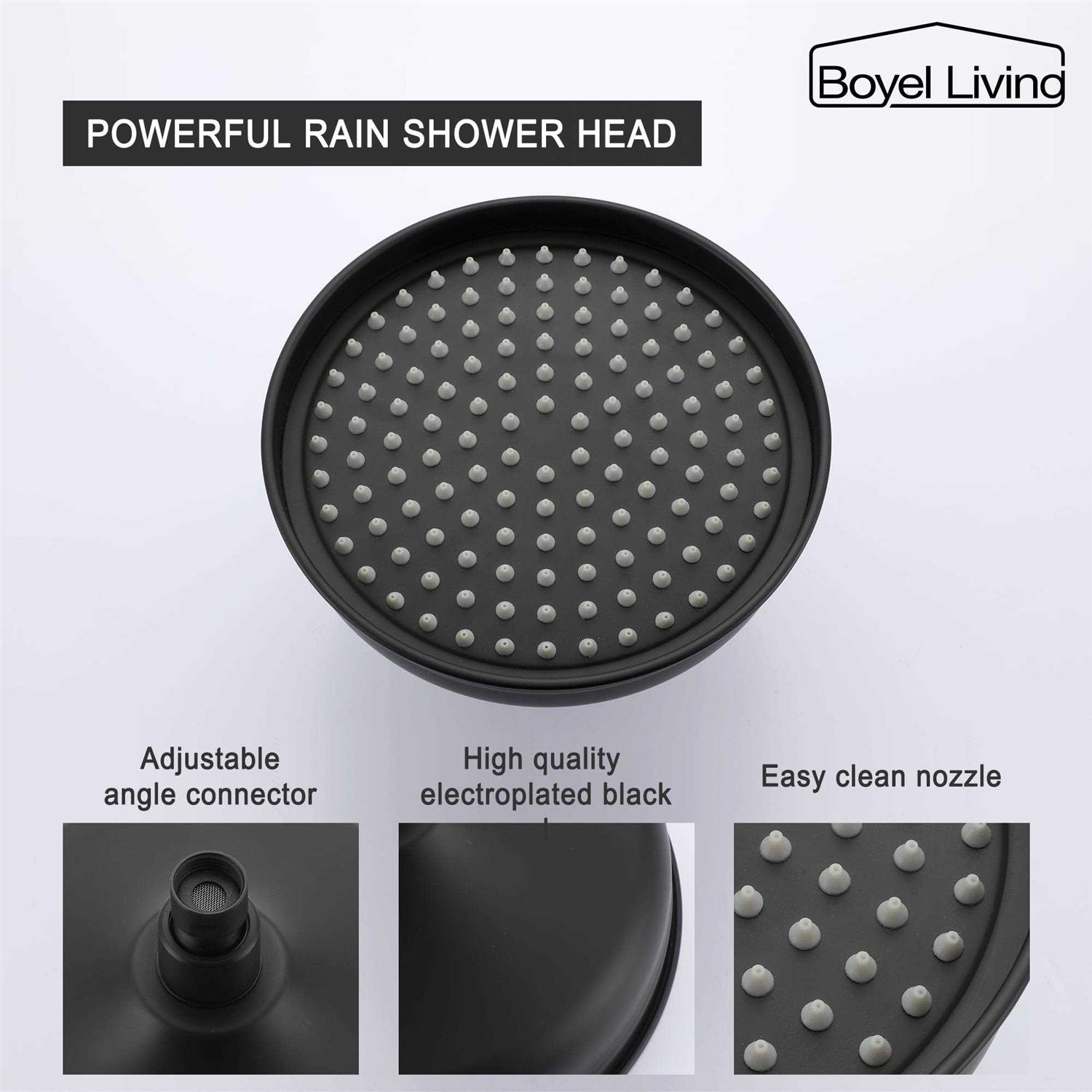 Boyel Living 1-Spray Patterns with 2.5 GPM 8 in. Wall Mount Dual Shower Heads - Image 4