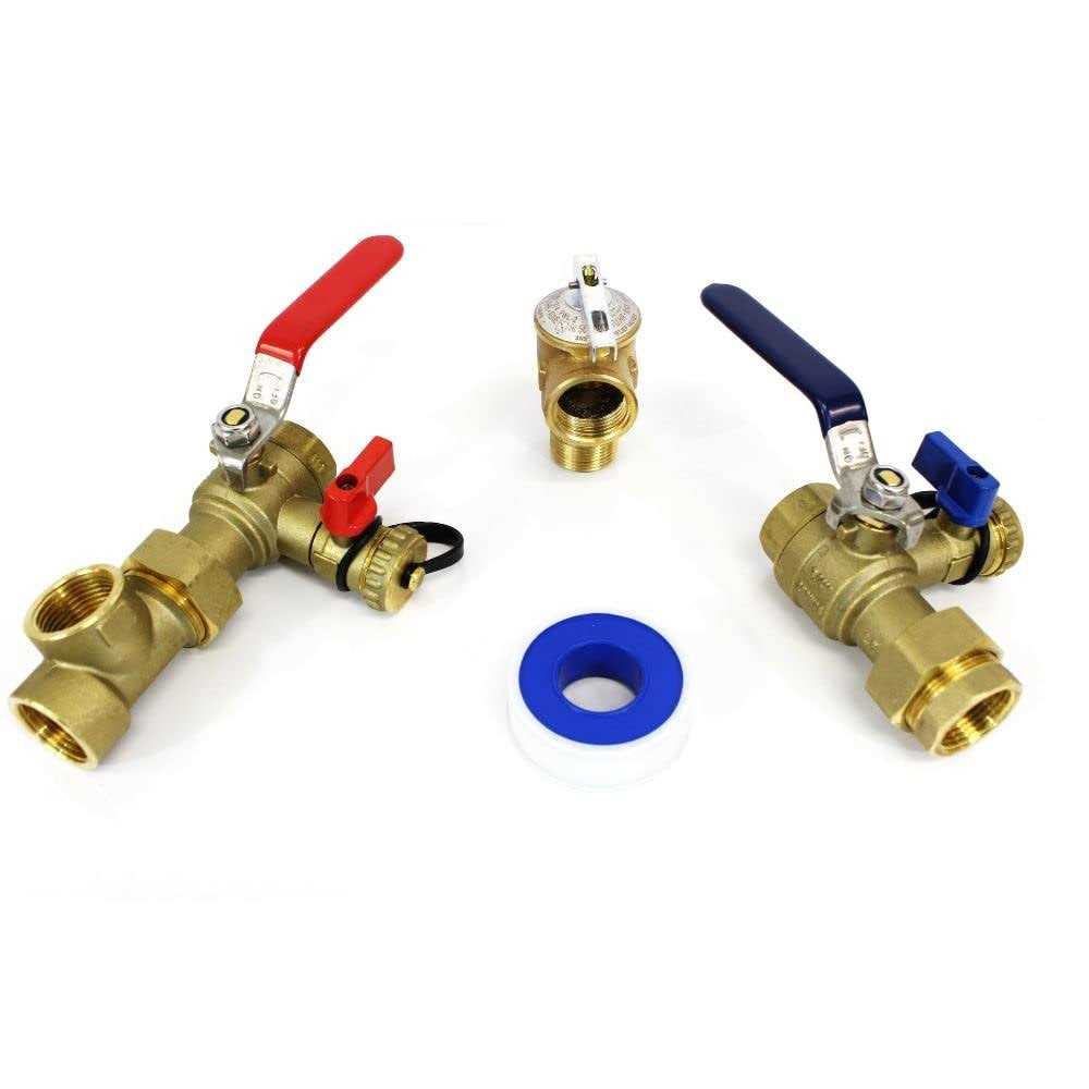 Cmi Inc 3/4 inch Tankless Water Heater Isolation Service Valve with Pressure Relief Valve - Image 3