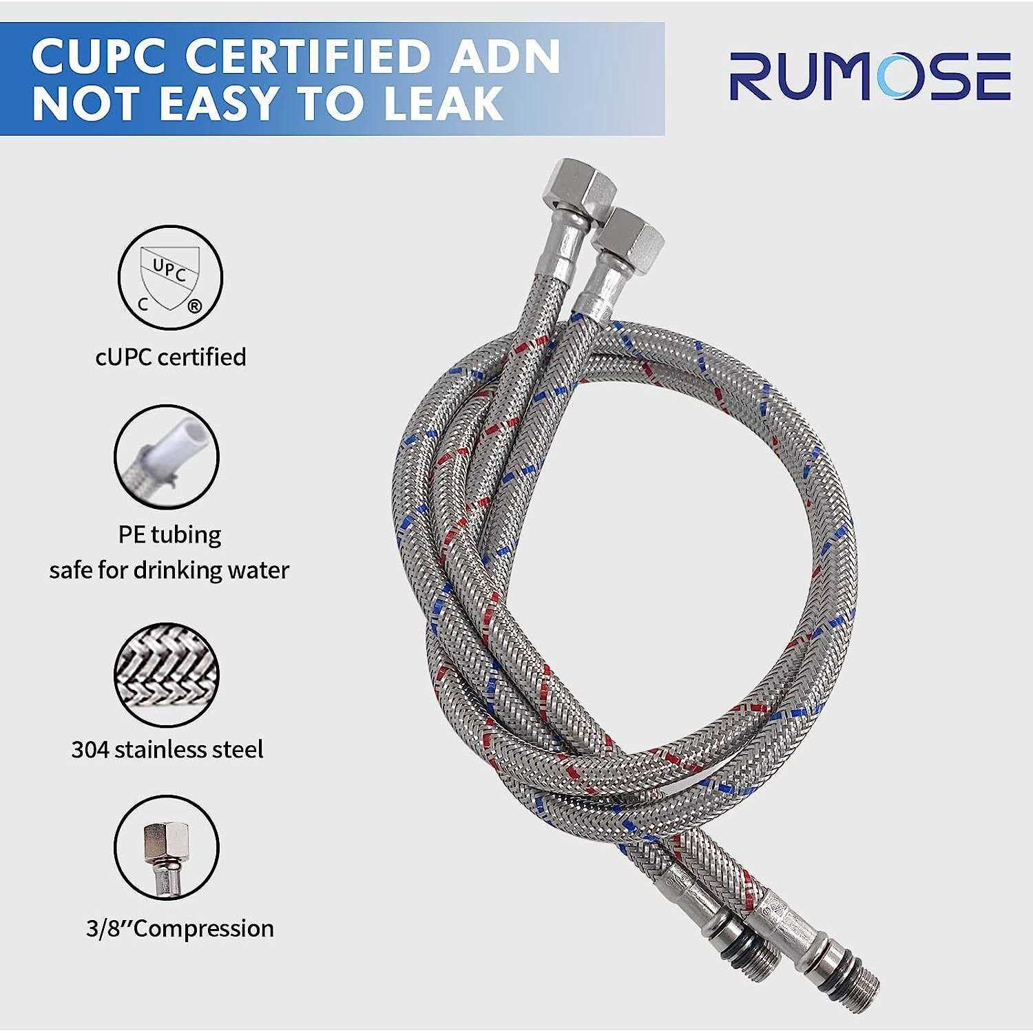 Rumose Bathroom Faucets for Sink 1&3 Hole - Image 5