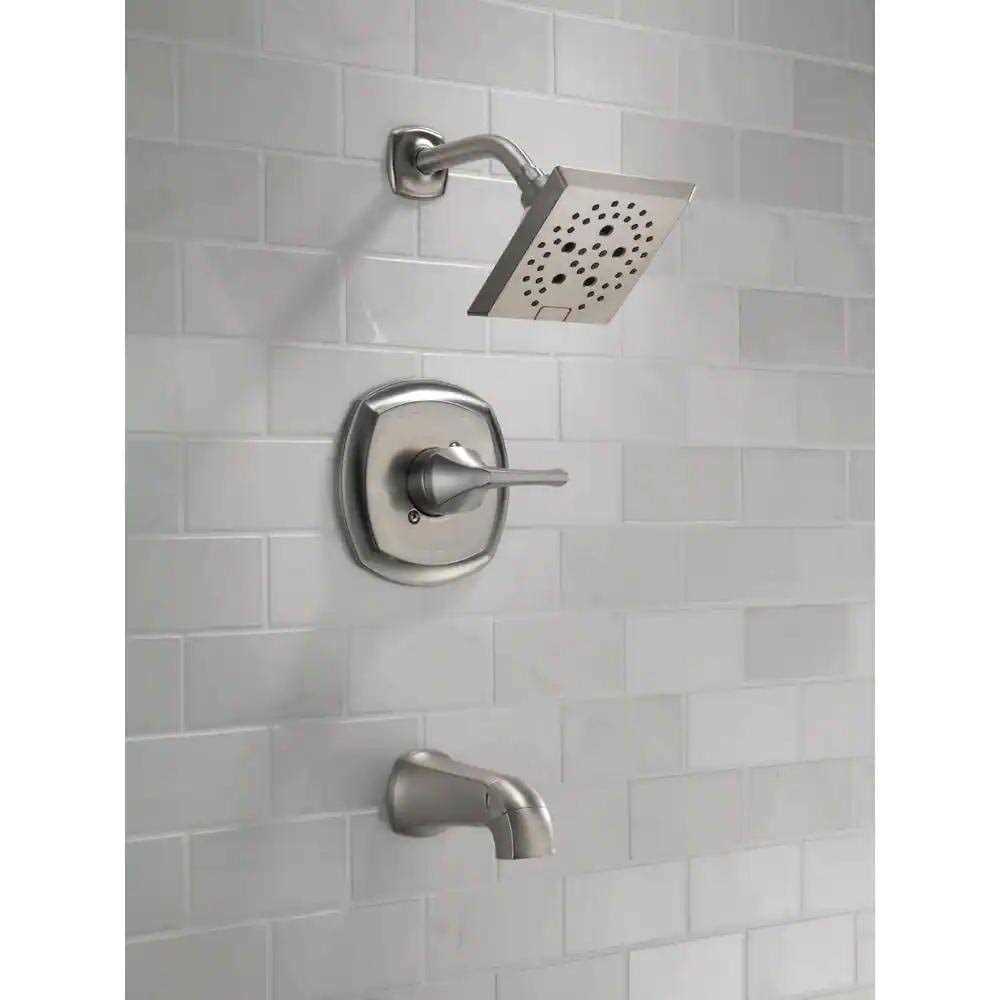 Delta Portwood Single Handle 5 Spray Tub and Shower Faucet with H2Okinetic - Image 4