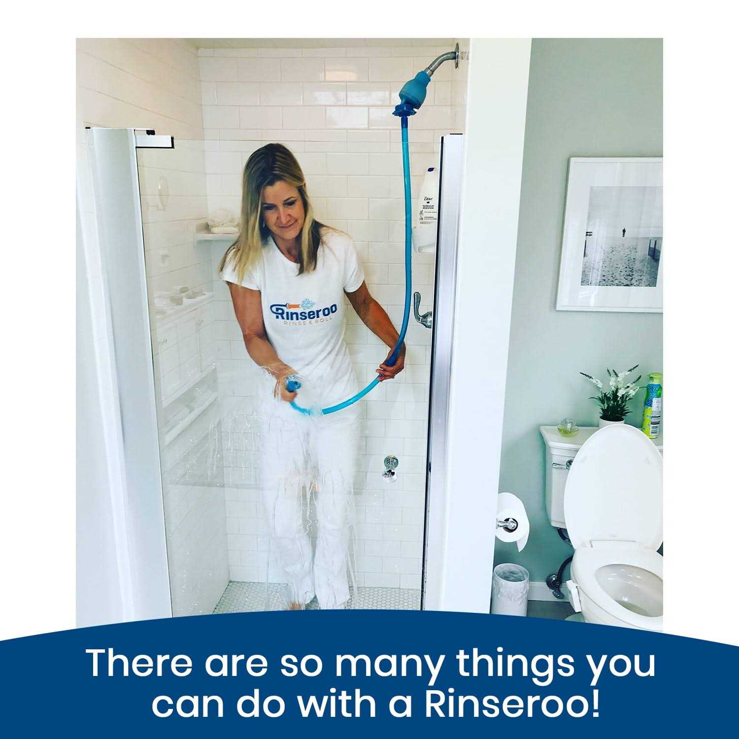 Rinseroo Slip-on Dog Wash Hose Attachment. Pet Bather for Showerhead and Sink - Image 4