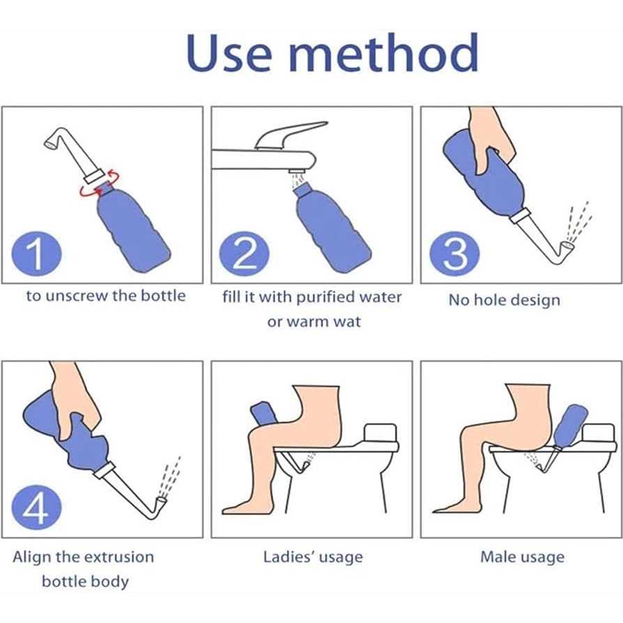 Portable Bidet Bottle for Travel Personal Hygiene Care Manual Bidet - Image 5