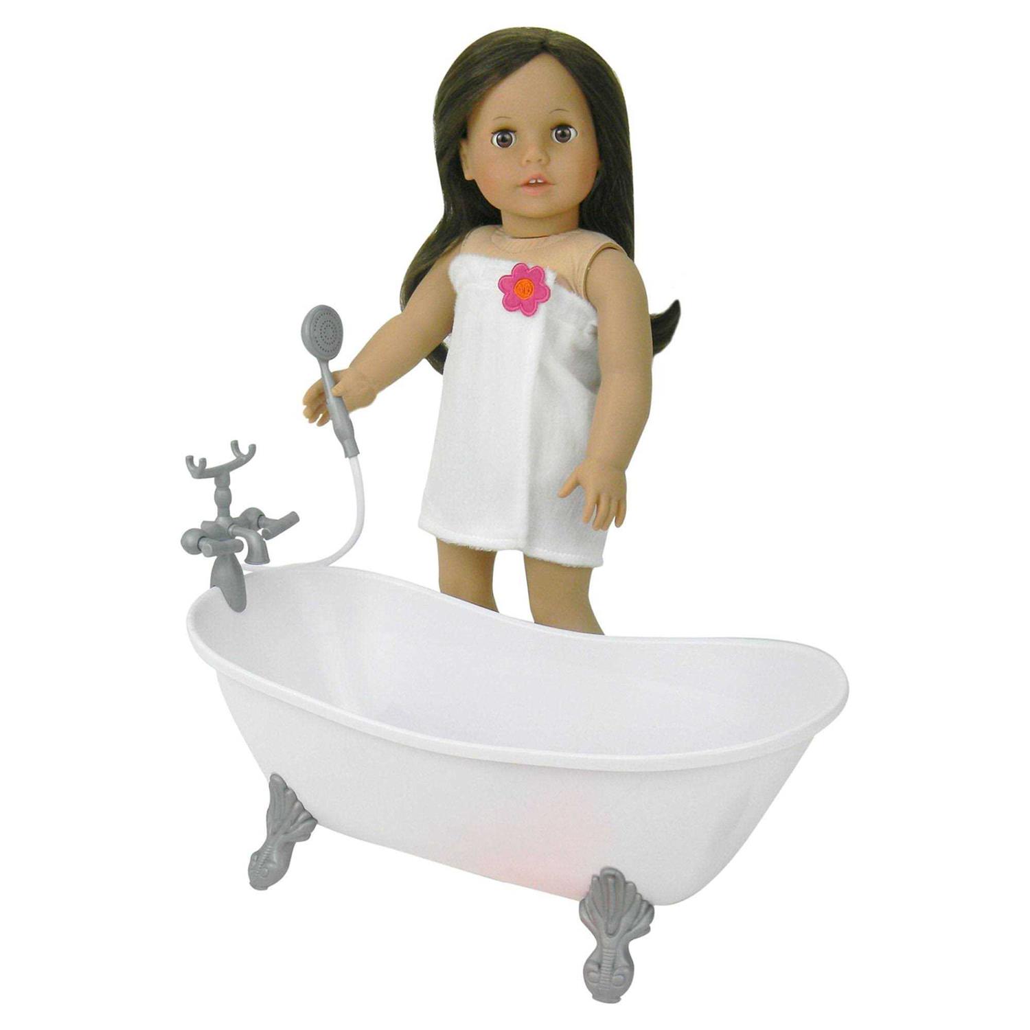 Sophia's Sophia's Classic Clawfoot Bathtub Pretend Furniture for 18 Doll - Image 3