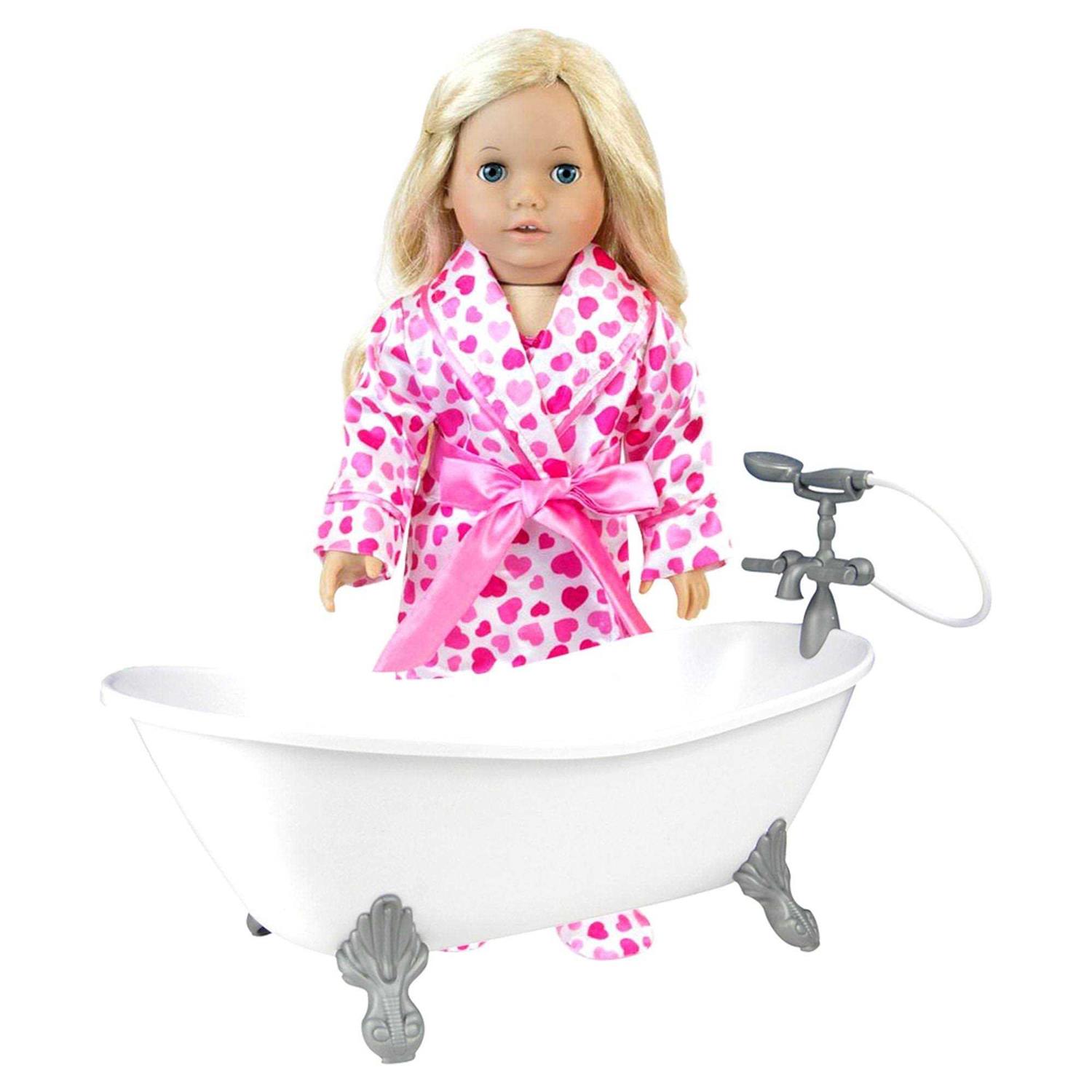 Sophia's Sophia's Classic Clawfoot Bathtub Pretend Furniture for 18 Doll - Image 5