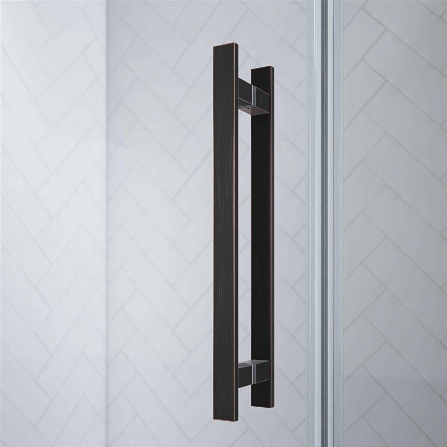 Ove Decors TP01A0300 Endless Tampa-Pro 55 1/8 Inch Buttress Alcove Frameless Shower Door - Image 5
