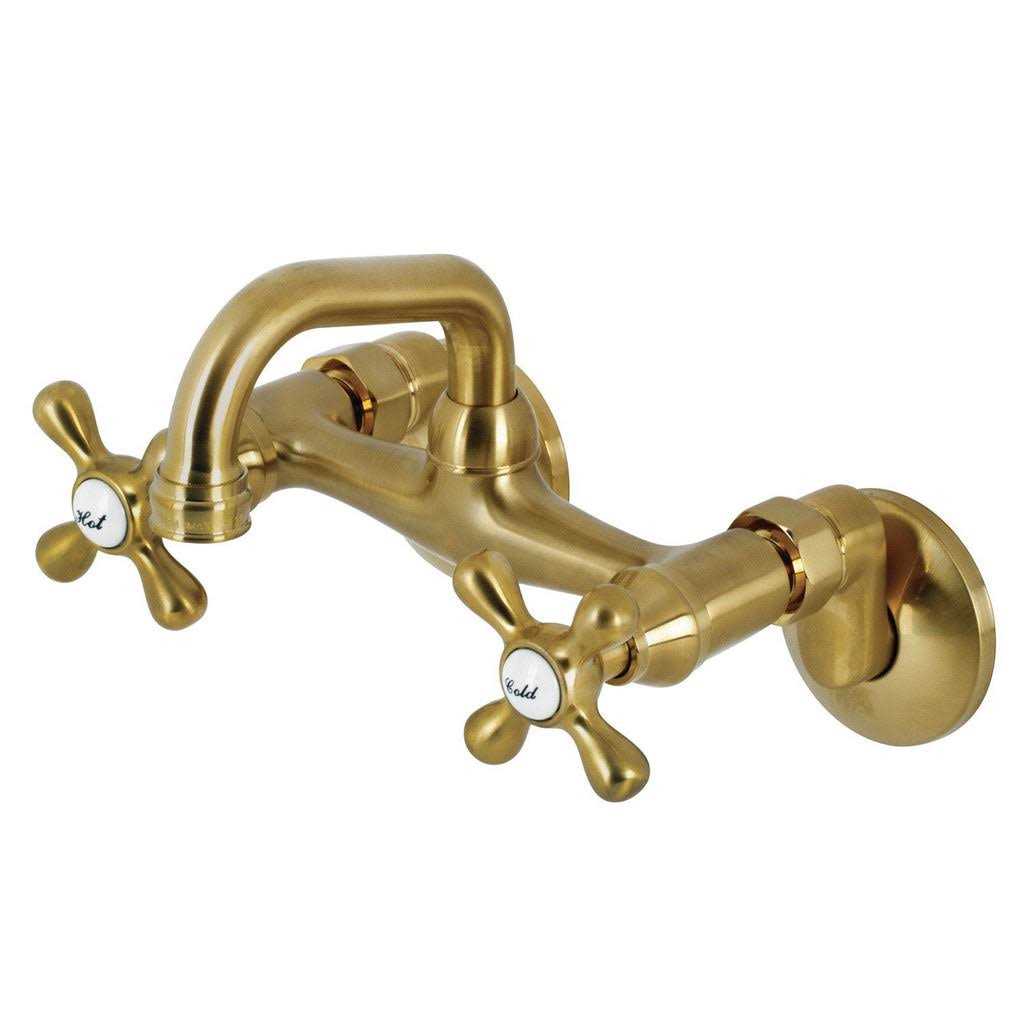 Kingston Brass Two Handle Wall Mount Bar Faucet - Image 5