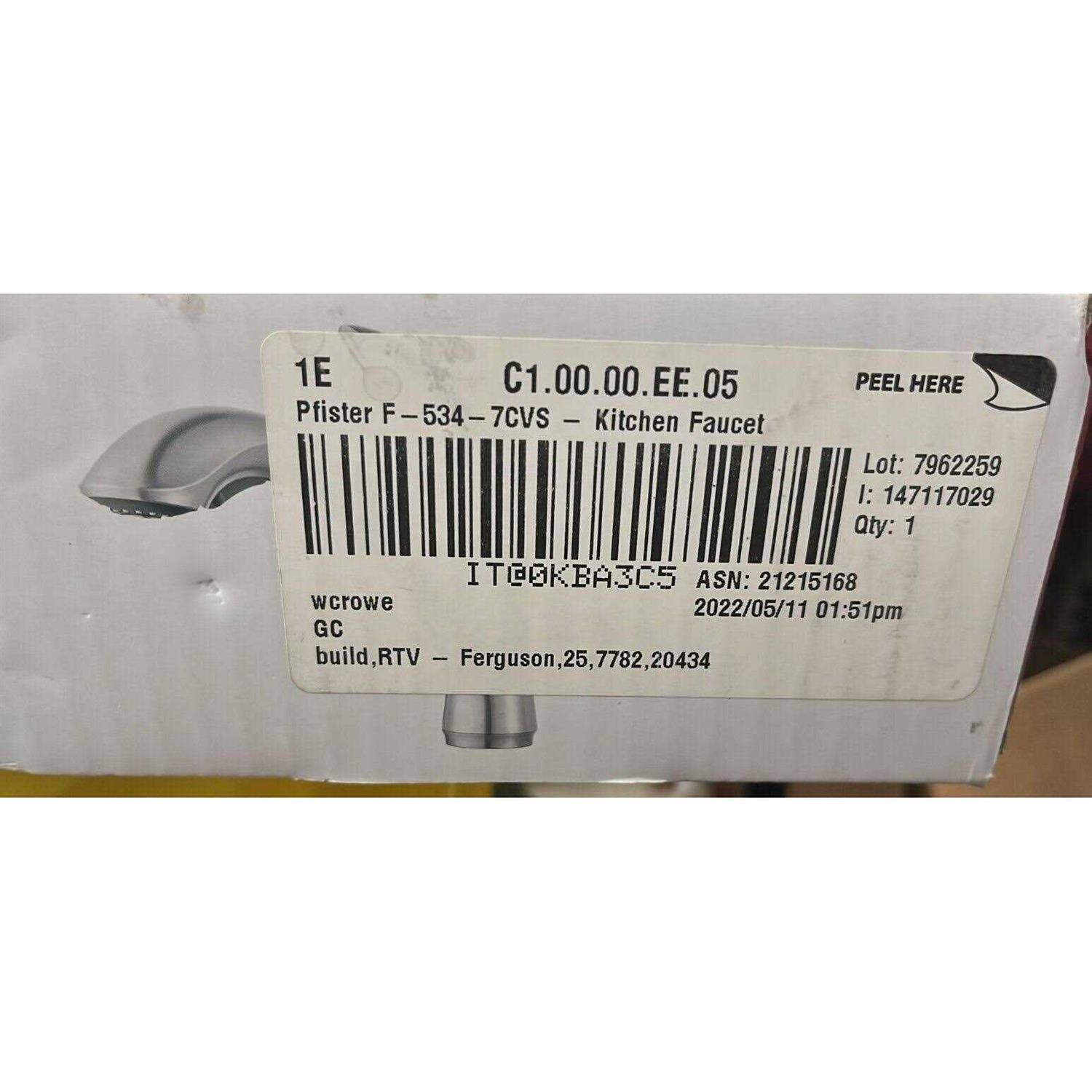 Pfister F-534-7CVS Corvo 1.8 GPM Single Hole Pull-Out Kitchen Faucet - Image 4