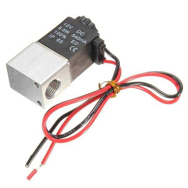 Plum Garden 1/4inch DC 12V 2 Way Normally Closed Electric Solenoid Air Valve - Image 3