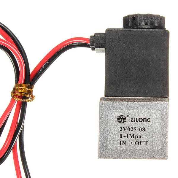 Plum Garden 1/4inch DC 12V 2 Way Normally Closed Electric Solenoid Air Valve - Image 4