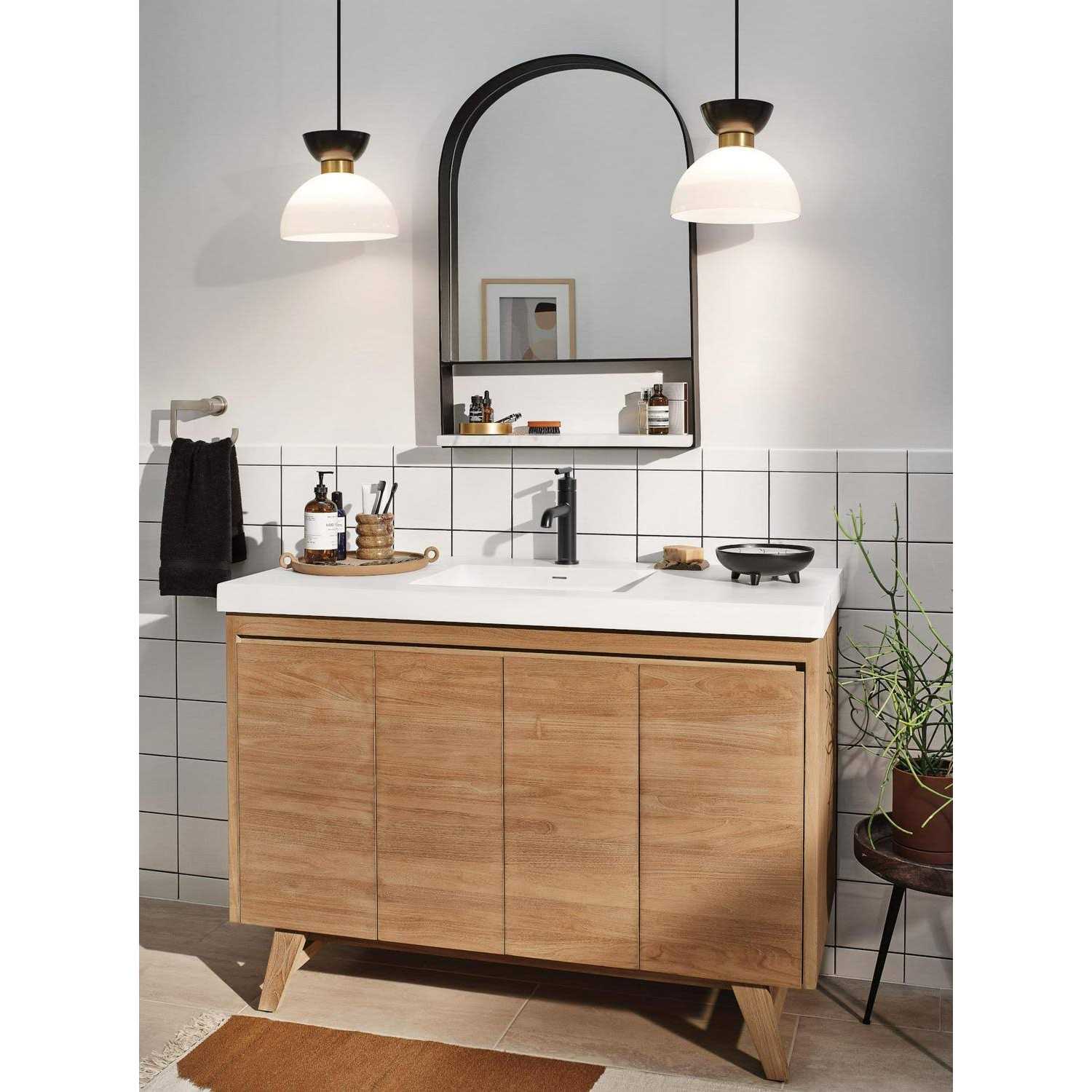 Moen 6145BL Gibson Matte Black One-Handle Bathroom Faucet - Image 5