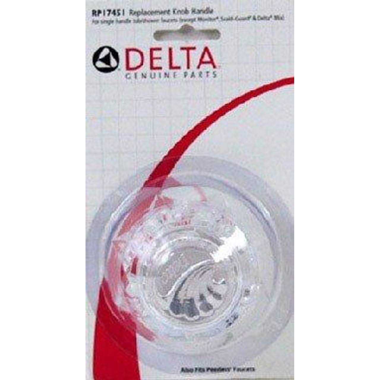 Delta RP17451 Clear Knob Handle Kit - Image 3