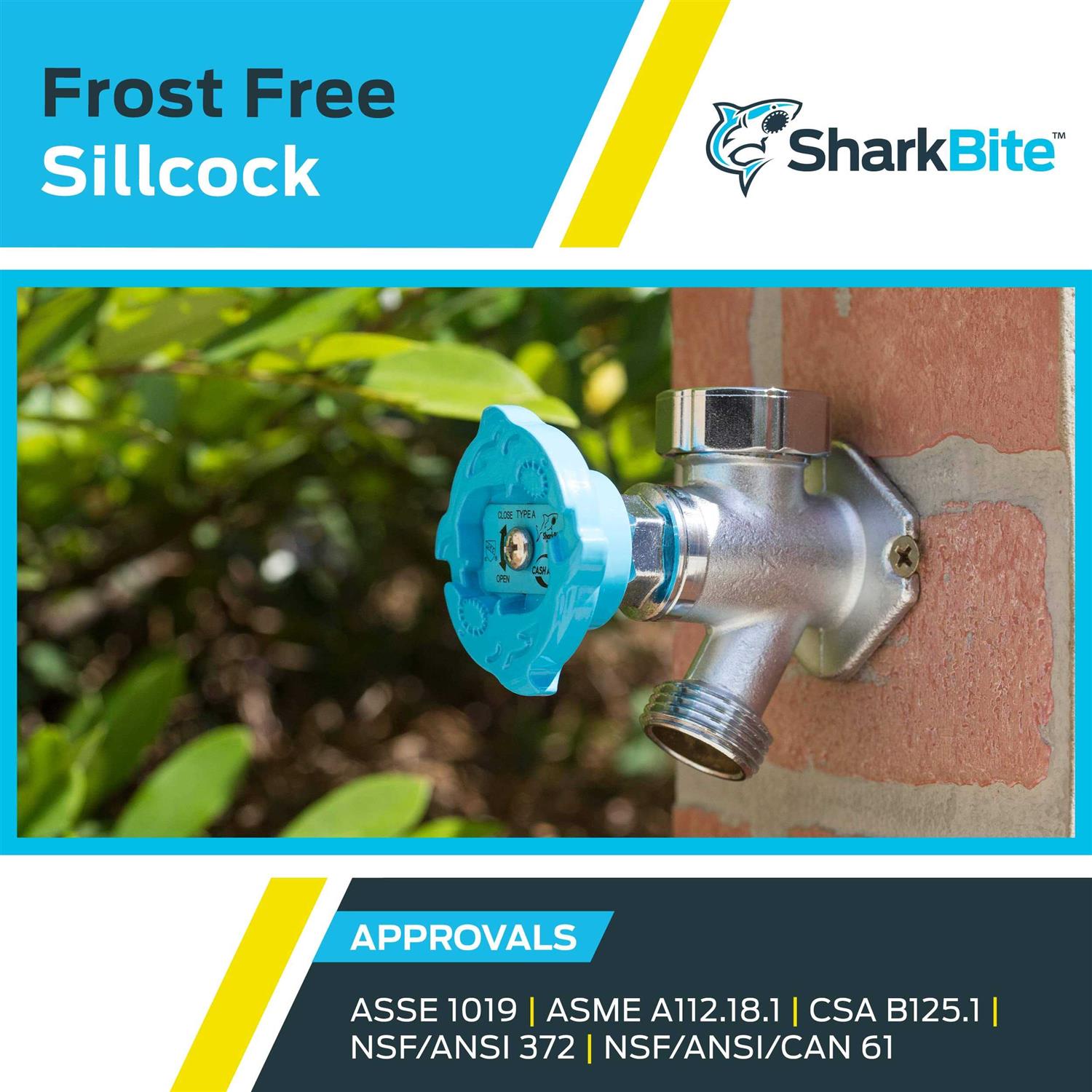 Sharkbite Frost Free Sillcock 1/2-in x 3/4-in MHT 4-in 25743LF - Image 3