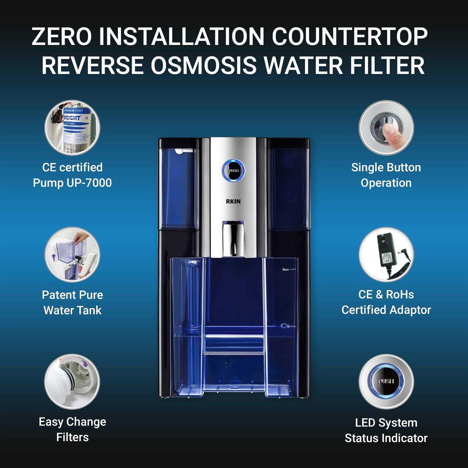 RKIN OnliPure Countertop Water Purifier with Filters - Image 4