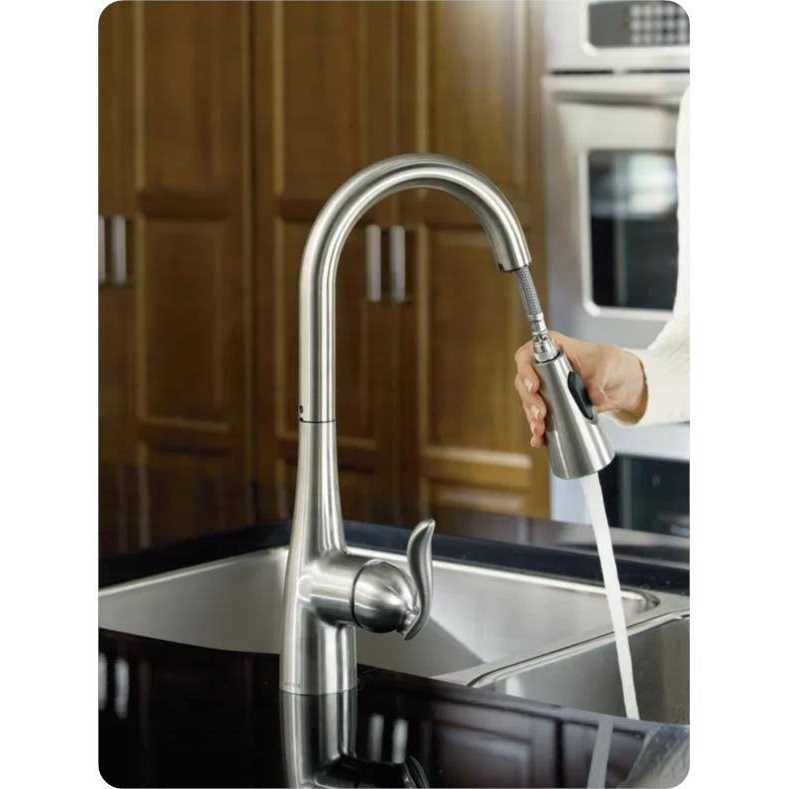 Moen 7594C Arbor One-Handle Pulldown Kitchen Faucet in Chrome - Image 3