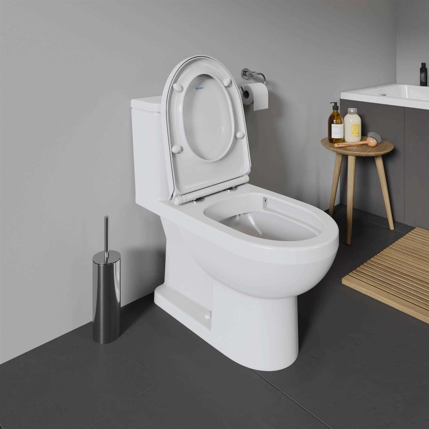 1.28 GPF Elongated One-Piece Toilet Duravit 21950100U - Image 4