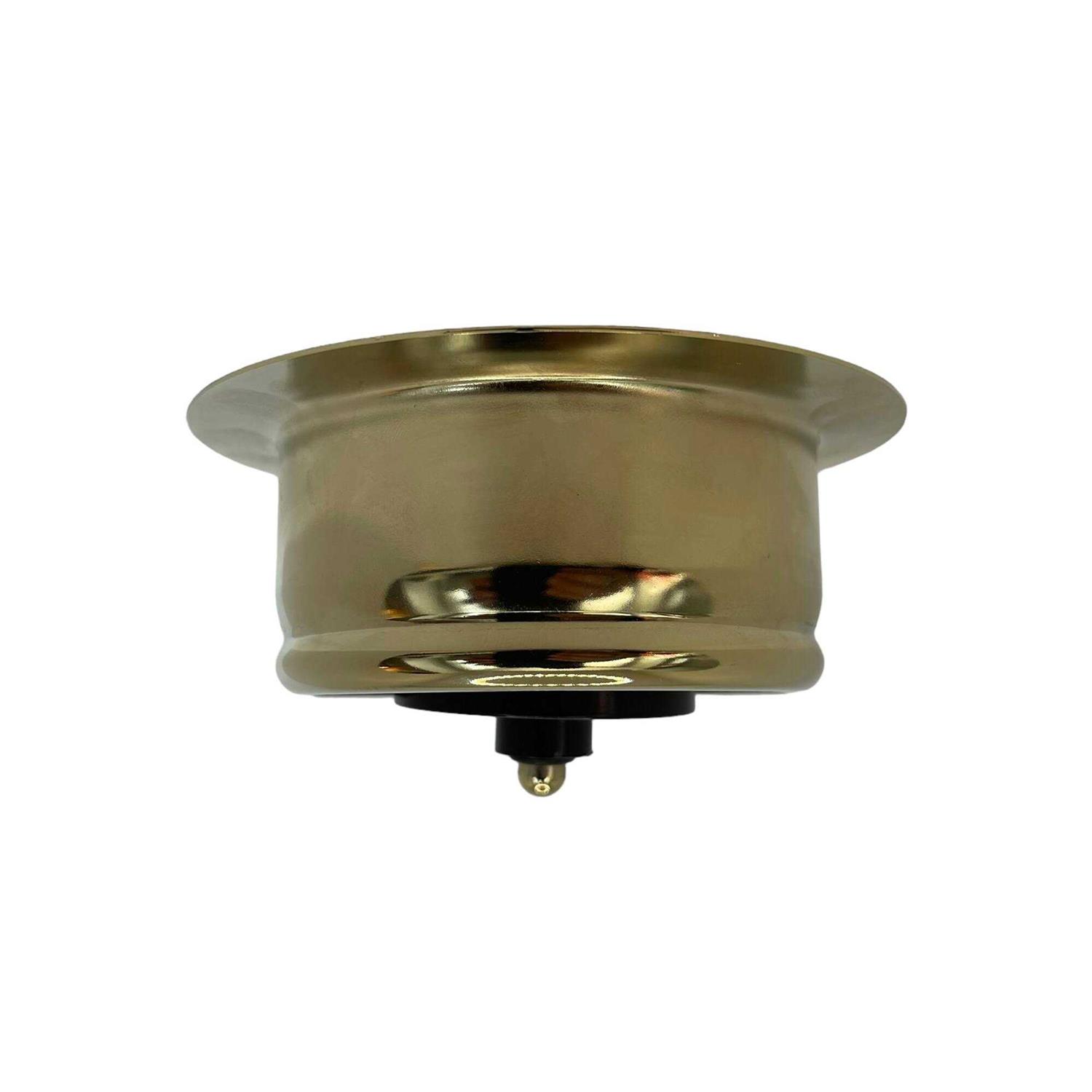 Sinkology SinkSense Satin Gold 3.5 Disposal Flange Drain with Stopper - Image 5