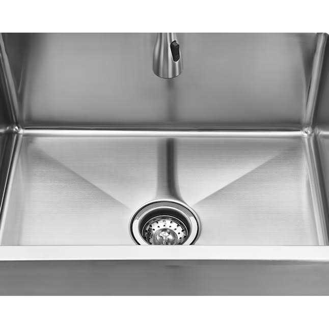 Style Selections 22-in x 25-in 1-Basin Stainless Steel Freestanding Laundry Sink with Drain with Faucet LW-8656LT-25S - Image 4