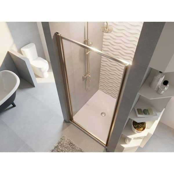 Coastal Shower Doors Legend 22.625 in. to 23.625 in. x 64 in. Framed Hinged Shower Door Clear Glass - Image 5