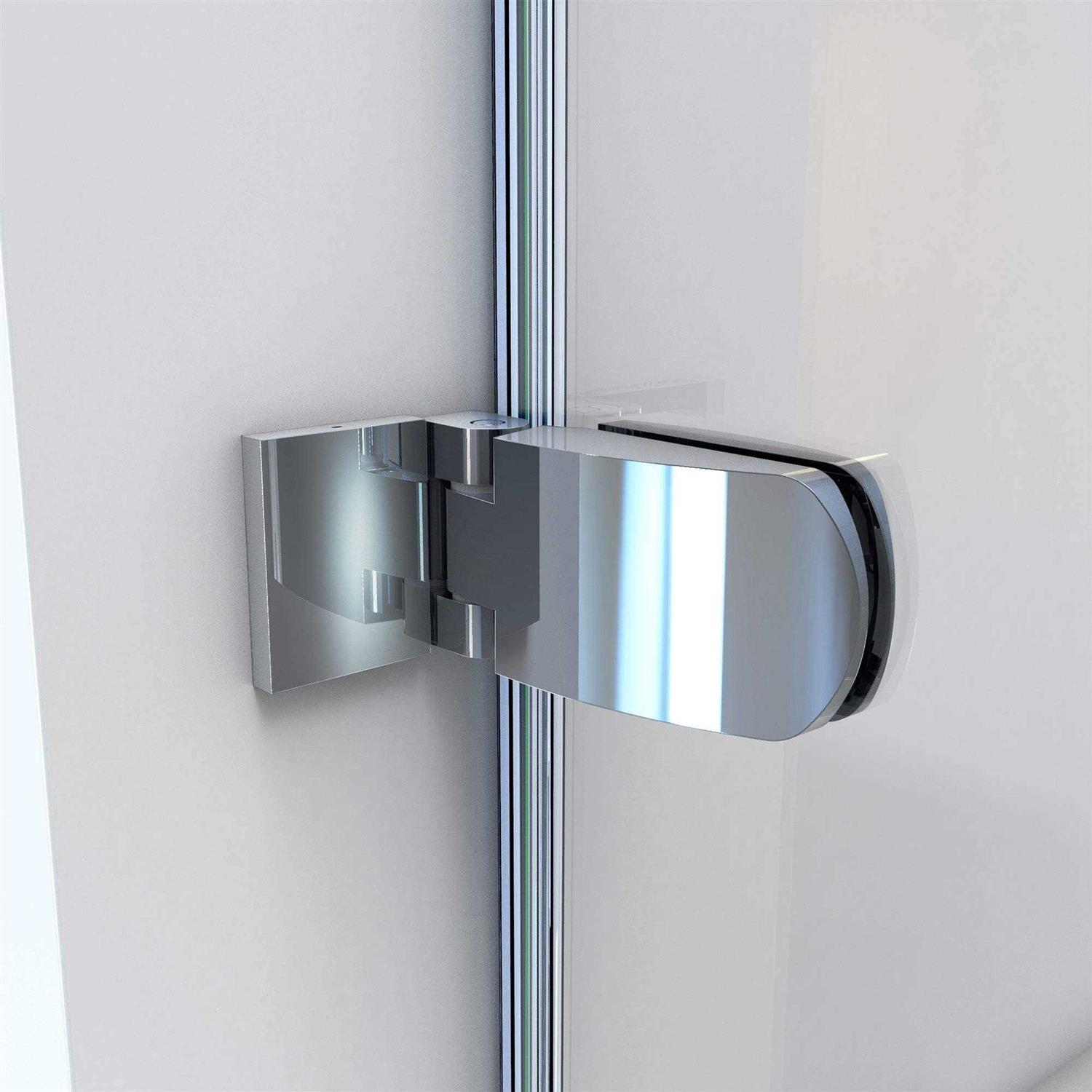 DreamLine SHDR-3534586-01 Aqua Uno 34 W x 58 H Frameless Hinged Tub Door - Image 3