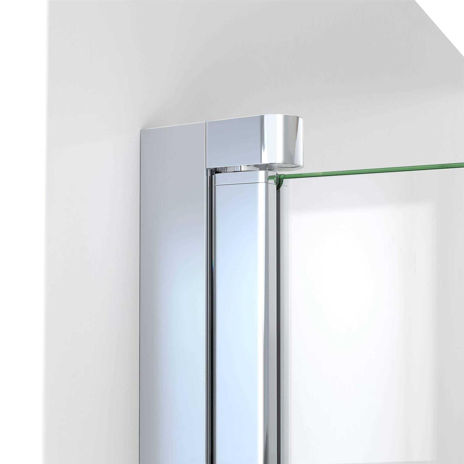 DreamLine Aqua-Q Fold 36 in. W x 58 in. H Frameless Bi-Fold Tub Door SD-363658Q-04 - Image 3