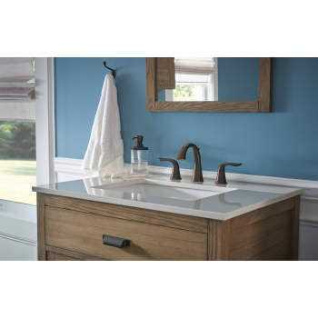 Delta Lahara Two Handle Widespread Bathroom Faucet 3538-MPU-DST - Image 4