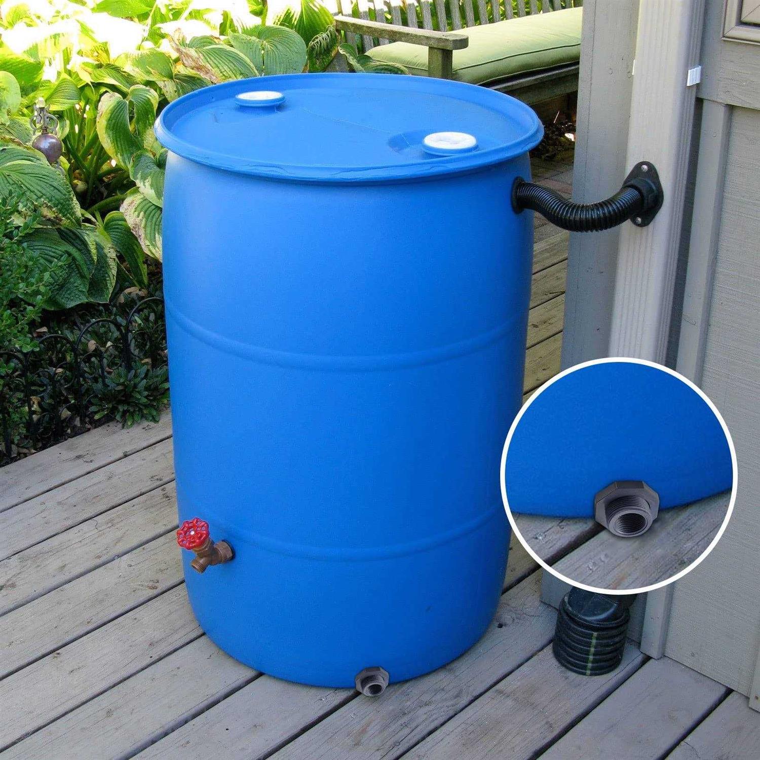 Fviexe 10pcs 1 Inch Pvc Bulkhead Fitting Double Threaded Bulkhead Wat - Image 4