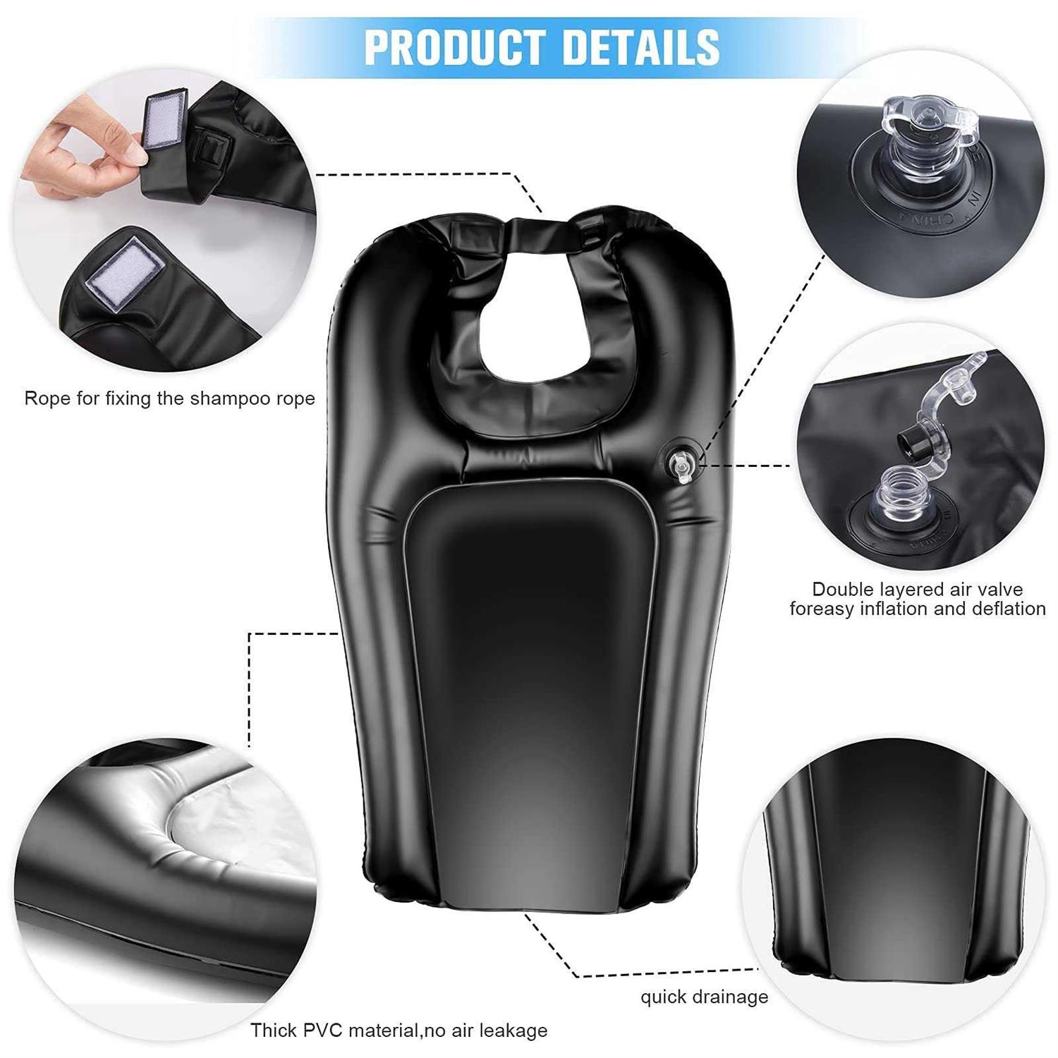 SXLHKJL Hair Washing Tray for Sink at Home Shampoo Tray Portable Sink for Washing Hair - Image 4