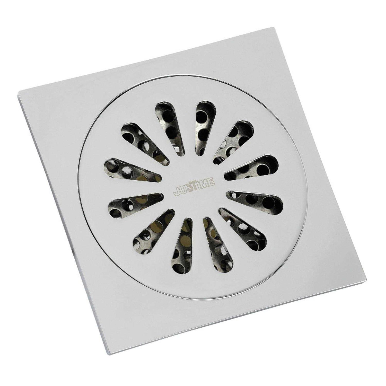 Kingston Brass Watercourse Sunburst 4 Square Grid Shower Drain