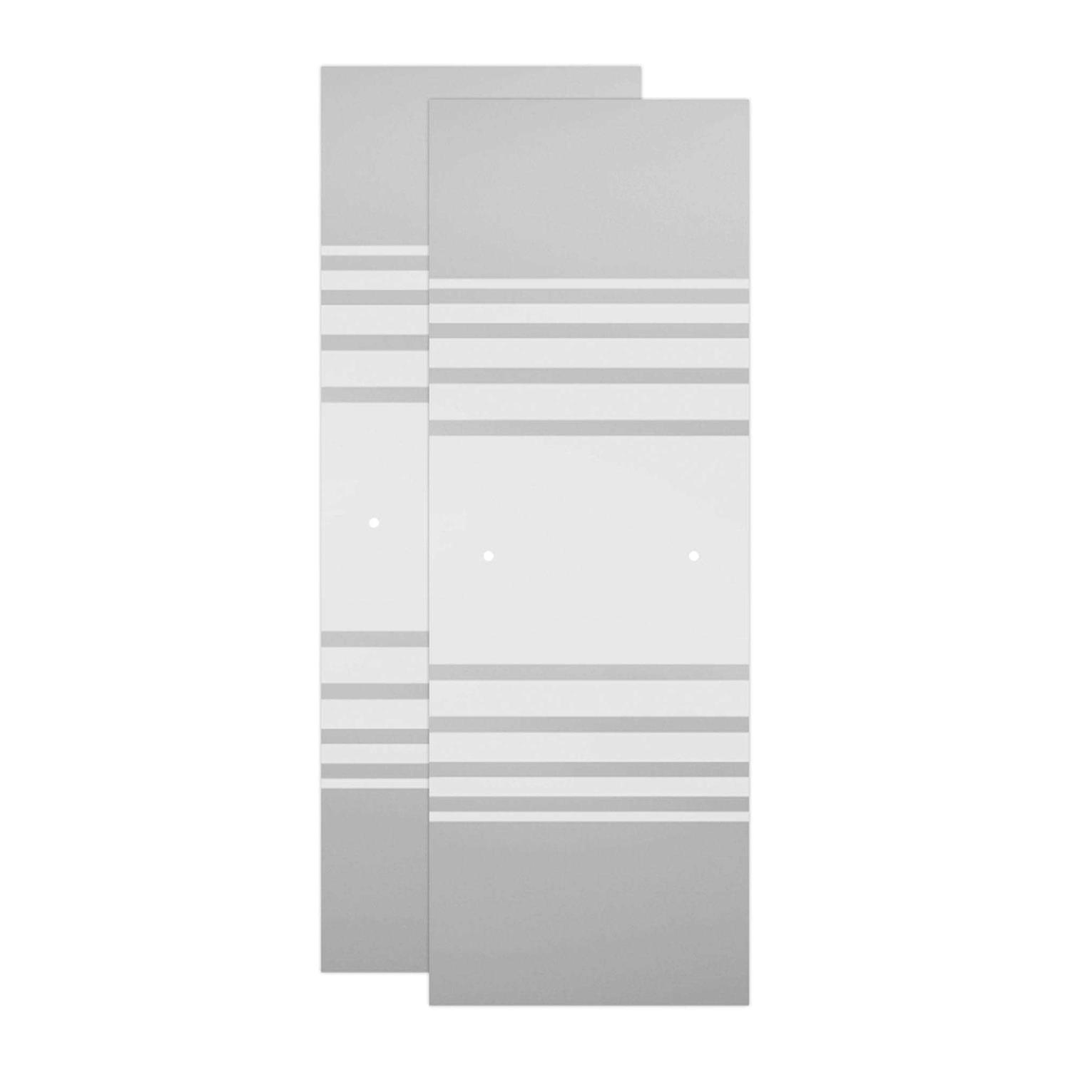 Delta SD3172331 Trinsic 60 Wide Sliding Semi Frameless Shower Door with Pattern Glass - Image 3