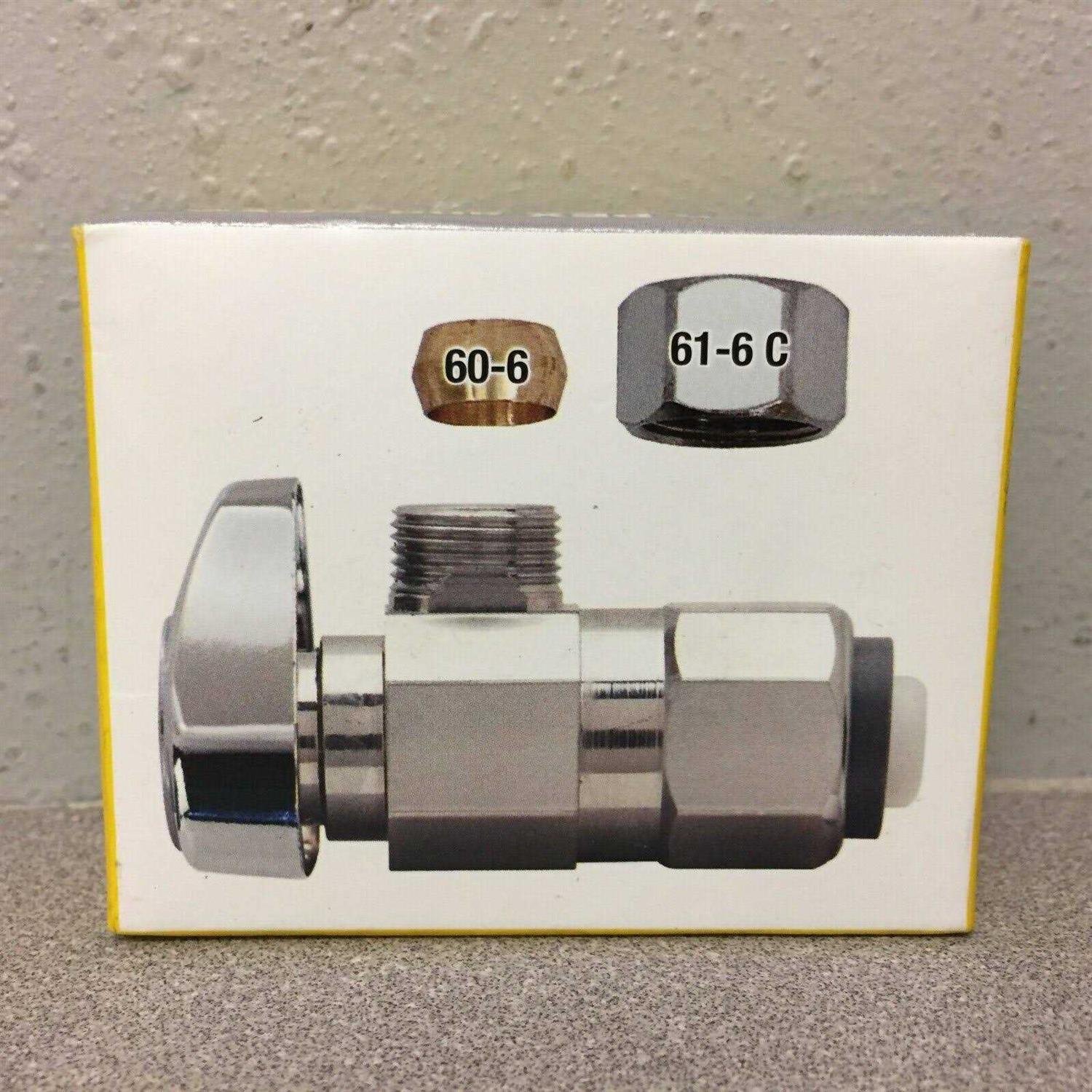 BrassCraft 1/2 in. 3/8 in. Brass Shut-Off Valve - Image 3