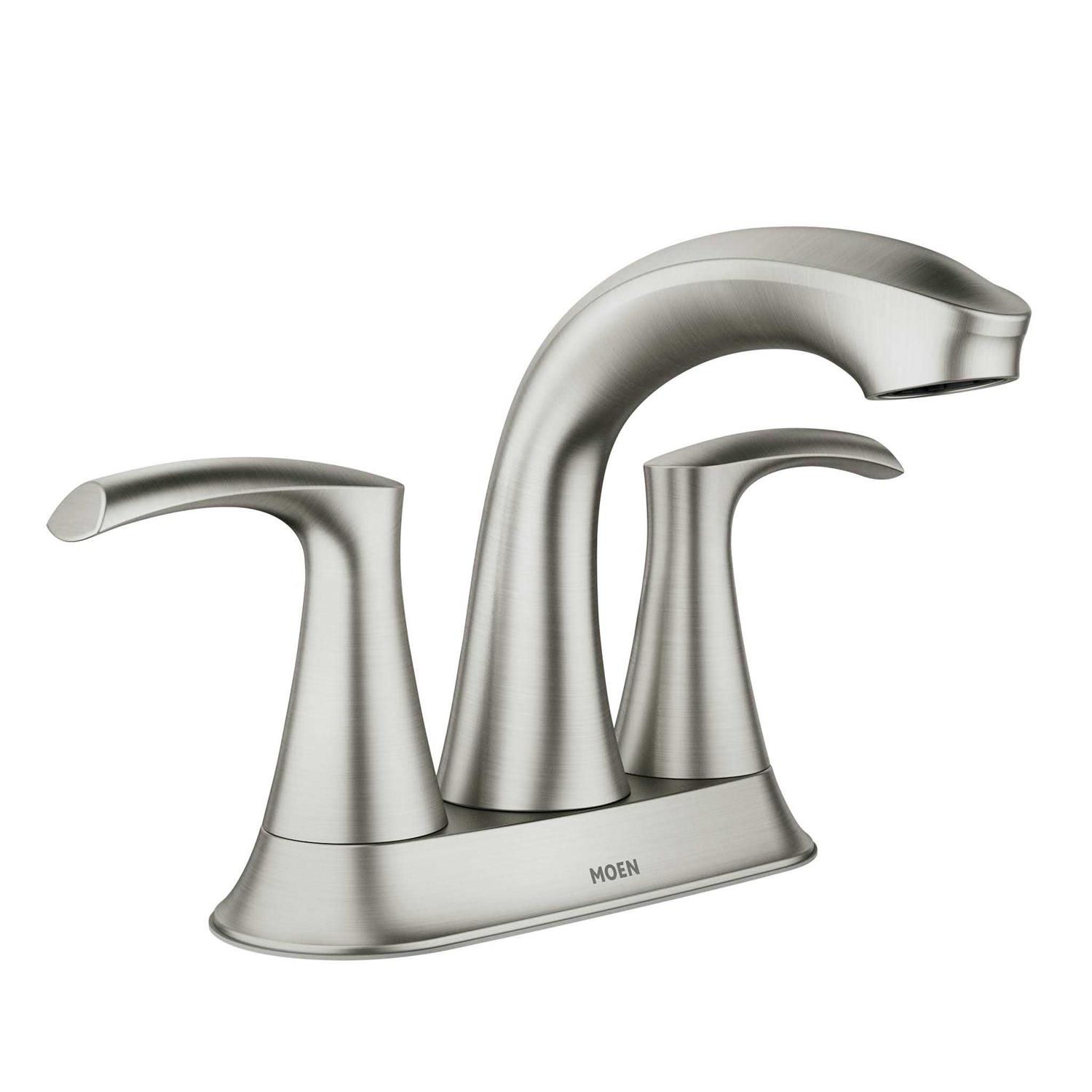 Moen Graeden Spot Resist Brushed Nickel 2-Handle 4-in Centerset Bathroom Faucet - Image 3