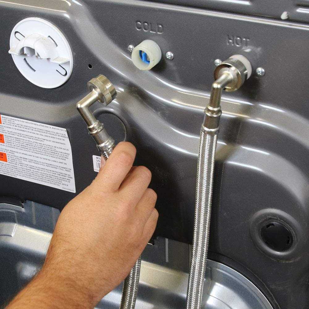 Eastman 41066 Stainless Steel Washing Machine Hose with Elbow - Image 3