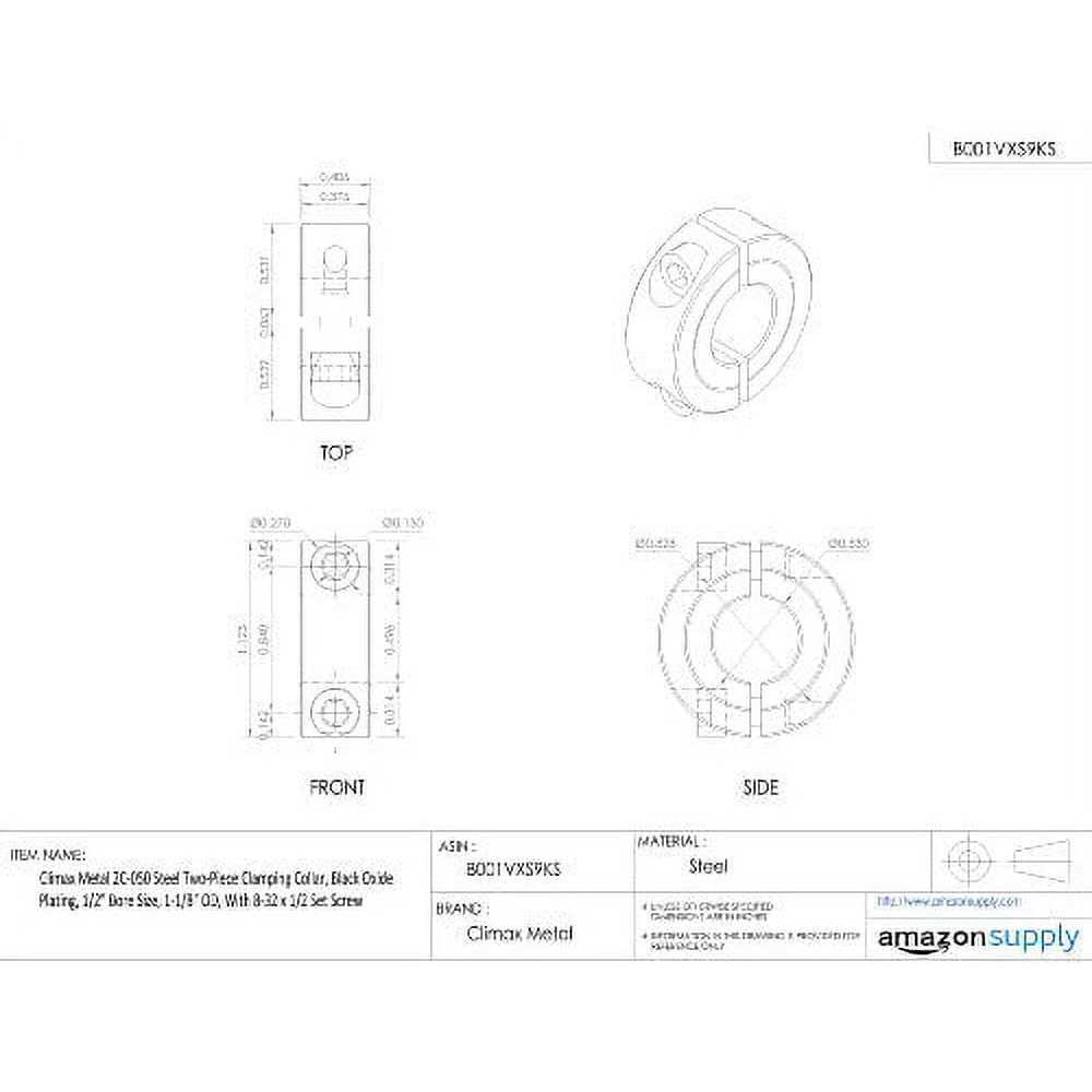 Climax Metal Products 2C-050 Shaft Collar - Image 3
