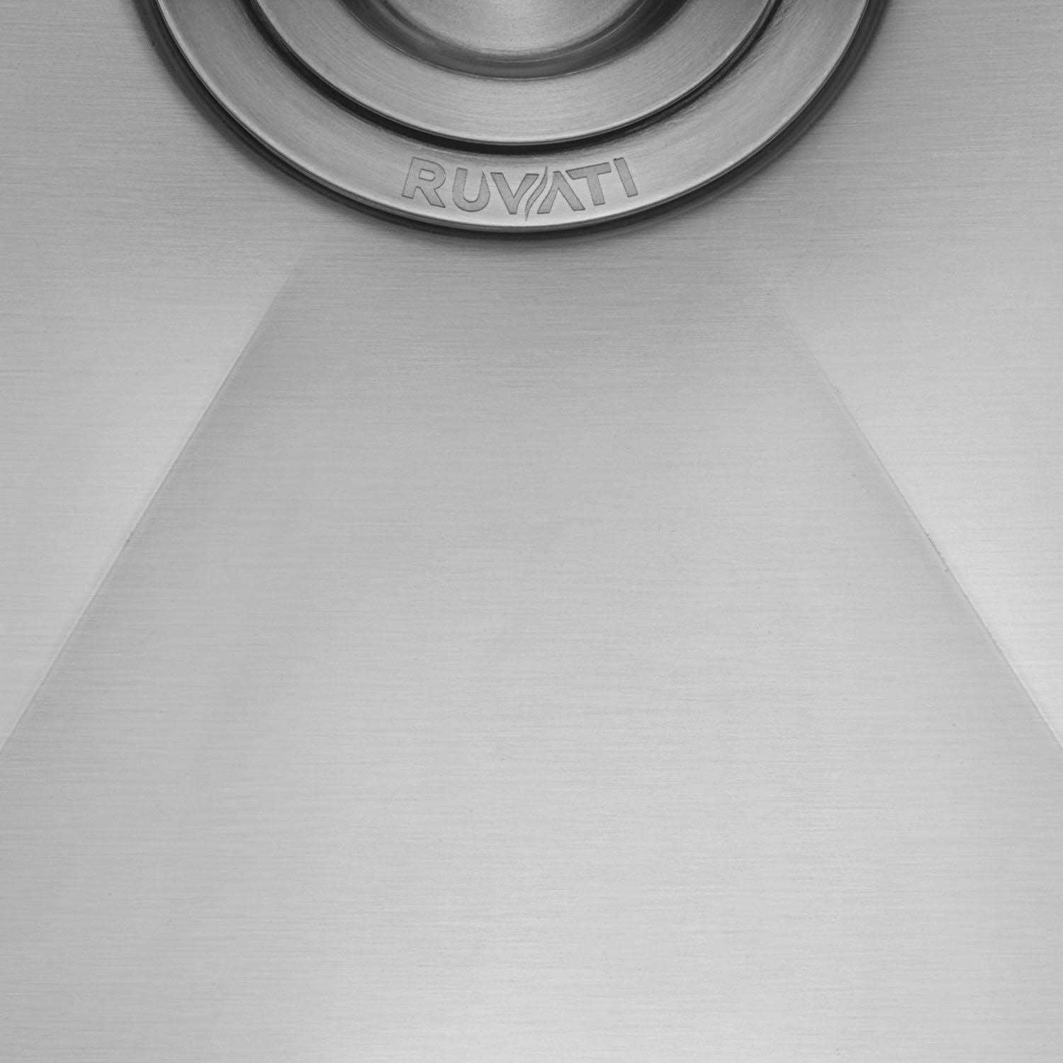 Ruvati 21 x 18 x 12 Deep Laundry Utility Sink Undermount 16 Gauge Stainless Steel RVU6121 - Image 5