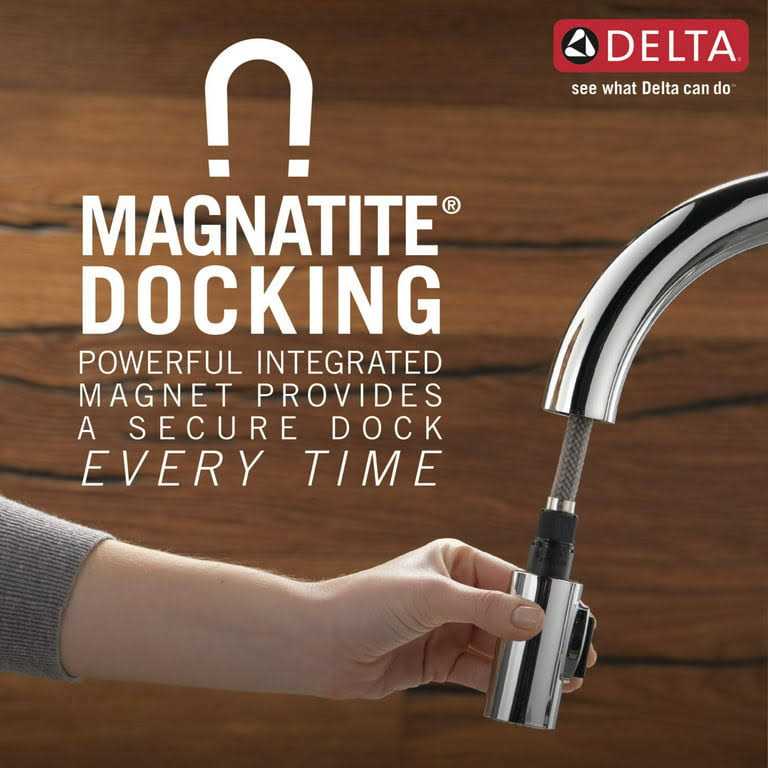 Delta Lenta Single-Handle Pull-Down Kitchen Faucet with Touch2O Technology 19802TZ-BL-DST - Image 3